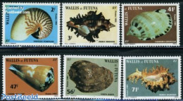 Wallis & Futuna 1985 Shells 6v, Mint NH, Nature - Shells & Crustaceans - Marine Life