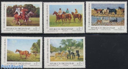 Argentina 1988 Horses 5v, Mint NH, Nature - Horses - Ongebruikt