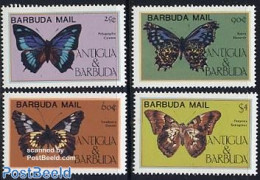 Barbuda 1985 Butterflies 4v, Mint NH, Nature - Butterflies - Barbuda (...-1981)
