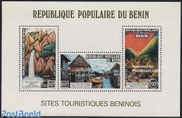 Benin 1977 Tourism S/s, Mint NH, Nature - Transport - Various - Water, Dams & Falls - Ships And Boats - Tourism - Unused Stamps