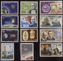 Monaco 1965 ITU Centenary 12v, Mint NH, Performance Art - Science - Transport - Various - Radio And Television - Astro.. - Unused Stamps