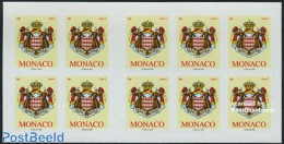 Monaco 2009 Coat Of Arms Foil Sheet, Mint NH, History - Coat Of Arms - Ongebruikt