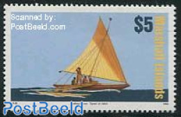 Marshall Islands 1994 Definitive, Boat 1v, Mint NH, Sport - Transport - Kayaks & Rowing - Ships And Boats - Canottaggio