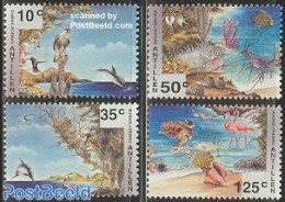 Netherlands Antilles 1994 Philakorea 4v, Mint NH, Nature - Animals (others & Mixed) - Birds - Sea Mammals - Shells & C.. - Vie Marine