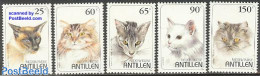 Netherlands Antilles 1995 Cats 5v, Mint NH, Nature - Cats - Sonstige & Ohne Zuordnung