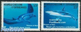 New Caledonia 1981 Fish 2v, Mint NH, Nature - Fish - Sharks - Nuovi