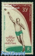 French Polynesia 1968 Olympic Games Mexico 1v, Mint NH, Sport - Athletics - Olympic Games - Nuevos