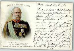 13171211 - Koenig Albert Von Sachsen 70. Geburtstag Uniform Orden - Familles Royales