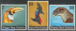 Papua New Guinea 1974 Birds 3v, Mint NH, Nature - Birds - Birds Of Prey - Toucans - Papua New Guinea