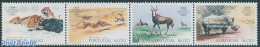 Portugal 1984 Lisbon Zoo 4v [:::], Mint NH, Nature - Animals (others & Mixed) - Cat Family - Rhinoceros - Ungebraucht