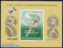 Romania 1980 Olympic Games Moscow S/s (gymnastics), Mint NH, Sport - Gymnastics - Olympic Games - Nuovi