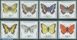 Germany, Federal Republic 1991 Youth, Butterflies 8v, Mint NH, Nature - Butterflies - Nuevos