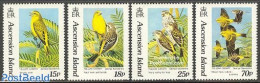 Ascension 1993 Yellow Canary 4v, Mint NH, Nature - Birds - Ascensión