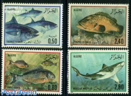 Algeria 1985 Fish 4v, Mint NH, Nature - Fish - Sharks - Nuovi