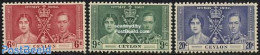 Sri Lanka (Ceylon) 1937 Coronation 3v, Mint NH, History - Kings & Queens (Royalty) - Familles Royales