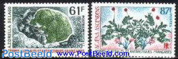 French Antarctic Territory 1973 Antarctic Plants 2v, Mint NH, Nature - Flowers & Plants - Nuevos