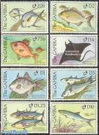 Gambia 1989 Fish 8v, Mint NH, Nature - Fish - Fische