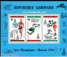 Gabon 1980 Olympic Winners S/s, Mint NH, Sport - Athletics - Boxing - Olympic Games - Neufs