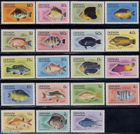 Grenada Grenadines 1980 Definitives, Fish 19v (without Year), Mint NH, Nature - Fish - Poissons