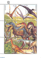 Ghana 1995 Prehistoric Animals 9v M/s, Mint NH, Nature - Prehistoric Animals - Prehistóricos