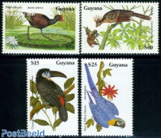 Guyana 1990 Birds 4v, Mint NH, Nature - Birds - Guyane (1966-...)