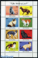 Guyana 1992 Cats 8v M/s, Mint NH, Nature - Cats - Guiana (1966-...)