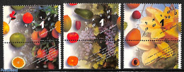 Israel 1996 Fruits 3v, Mint NH, Nature - Fruit - Unused Stamps (with Tabs)