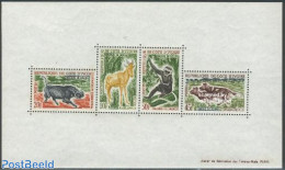Ivory Coast 1963 Animals S/S, Mint NH, Nature - Animals (others & Mixed) - Monkeys - Unused Stamps