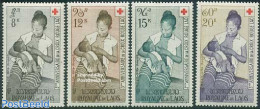 Laos 1958 Red Cross 4v, Mint NH, Health - Red Cross - Cruz Roja