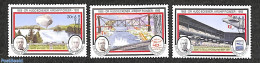 Antigua & Barbuda 1993 Hugo Eckener 3v, Mint NH, Transport - Zeppelins - Zeppelines