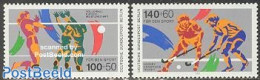 Germany, Berlin 1989 Sports 2v, Mint NH, History - Sport - Europa Hang-on Issues - Hockey - Sport (other And Mixed) - .. - Nuovi