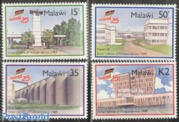 Malawi 1989 Independence 25th Anniversary 4v, Mint NH, Various - Banking And Insurance - Malawi (1964-...)