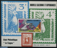 New Caledonia 1985 Le Cagou S/s, Mint NH, Nature - Birds - Stamps On Stamps - Unused Stamps