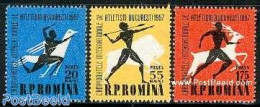 Romania 1957 Athletic Games 3v, Mint NH, Sport - Athletics - Sport (other And Mixed) - Ungebraucht