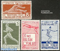 Türkiye 1940 Balkan Olympiade 4v, Mint NH, History - Sport - Europa Hang-on Issues - Athletics - Sport (other And Mix.. - Otros & Sin Clasificación