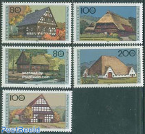 Germany, Federal Republic 1996 Farm Houses 5v, Mint NH, Art - Architecture - Neufs