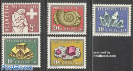 Switzerland 1958 Pro Patria 5v, Mint NH, History - Geology - Unused Stamps
