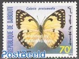 Djibouti 1989 Butterfly 1v, Mint NH, Nature - Butterflies - Dschibuti (1977-...)