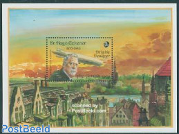 Gambia 1993 H. Eckener LZ-127 S/s, Mint NH, Transport - Balloons - Zeppelins - Airships