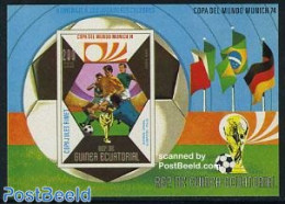 Equatorial Guinea 1974 World Cup Football S/s, Gerson, Mint NH, Sport - Football - Equatoriaal Guinea