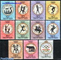 Hungary 1960 Olympic Games Rome 11v, Mint NH, Nature - Sport - Horses - Athletics - Boxing - Kayaks & Rowing - Olympic.. - Neufs