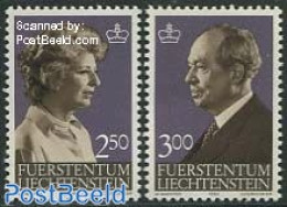 Liechtenstein 1983 Definitives 2v, Mint NH, History - Kings & Queens (Royalty) - Neufs
