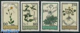 Liechtenstein 1995 Flowers 4v, Mint NH, Nature - Flowers & Plants - Nuevos