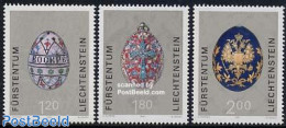 Liechtenstein 2001 Easter Eggs 3v, Mint NH, Religion - Religion - Art - Art & Antique Objects - Unused Stamps