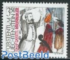 Liechtenstein 2001 J.G. Rheinberger 1v, Mint NH, Performance Art - Music - Unused Stamps