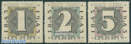 Brazil 1943 Stamp Centenary 3v, Mint NH, 100 Years Stamps - Nuevos