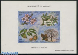 Monaco 1993 Four Seasons S/s, Mint NH, Nature - Flowers & Plants - Trees & Forests - Ongebruikt