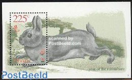Netherlands Antilles 1999 Year Of The Rabbit S/s, Mint NH, Nature - Various - Animals (others & Mixed) - Rabbits / Har.. - Año Nuevo