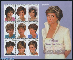 Nevis 1997 Death Of Diana 9v M/s, Mint NH, History - Charles & Diana - Kings & Queens (Royalty) - Royalties, Royals