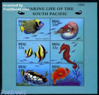 Palau 2000 Marine Life 6v M/s, Mint NH, Nature - Fish - Shells & Crustaceans - Fische